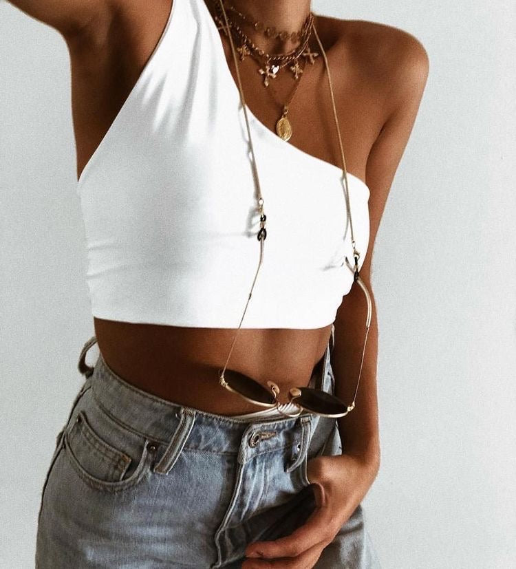 TOP ONE SHOULDER SIN MANGA