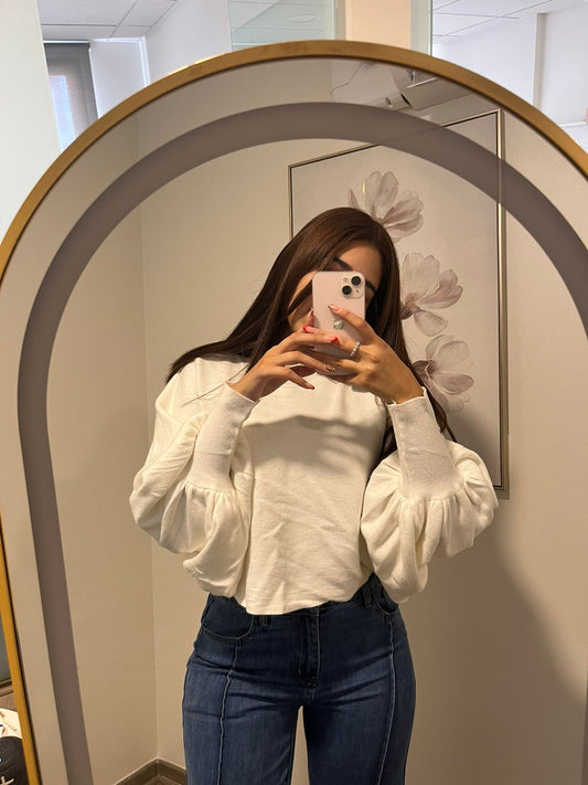 SWEATER MANGA MURCIELAGO/ CUELLO BAJO