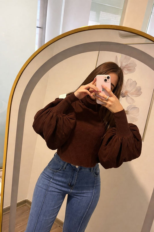 SWEATER MANGA MURCIELAGO/ CUELLO ALTO