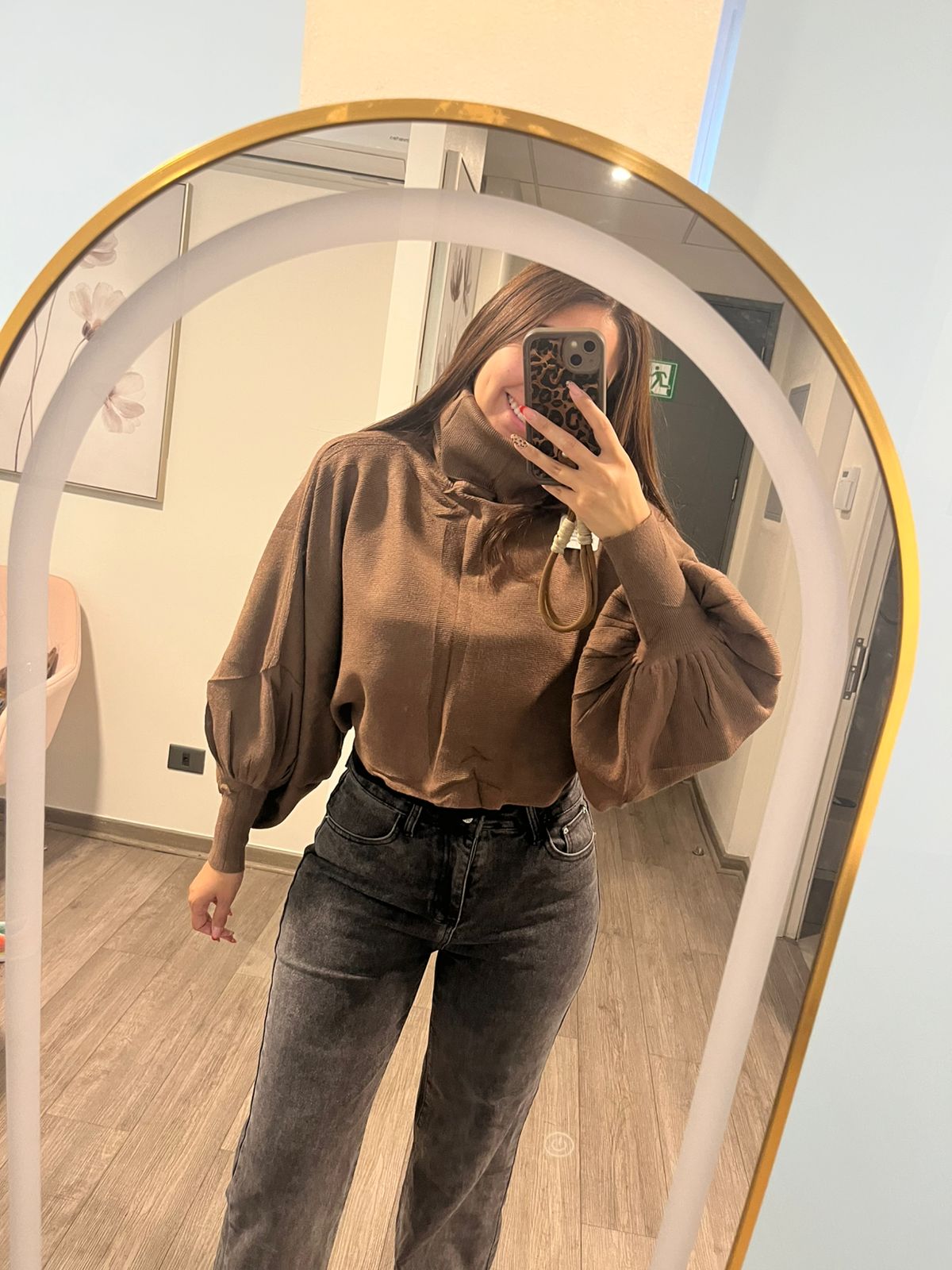 SWEATER MANGA MURCIELAGO/ CUELLO ALTO
